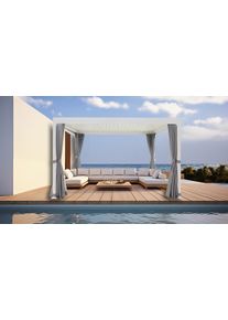 Konifera Pavillon »Palma« Pergola in weiß, Größe B/H/T: 394 cm x 244 cm x 304 cm