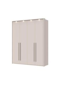 Places of Style Drehtürenschrank »Opera mit oder ohne Kranz inkl. LED-Beleuchtung, B: 92,137 oder 182 cm« UV lackiert, Soft Close Funktion,...