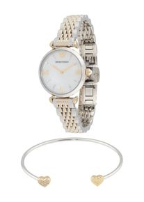 Emporio Armani Montre à affichage analogique Femme argent taille One Size