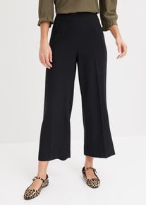 bonprix Spodnie culotte, czarny, 52