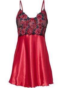 bonprix Koszulka nocna satynowa, różowy, 40/42