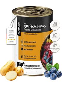 Alphazoo Rinderschmaus Nassfutter, 6x400g