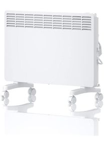 Stiebel Eltron EG-50-PL2-PE Stand-Konvektor Elektroheizung Heizk&ouml;rper 2kW LC-Display Rollen wei&szlig;