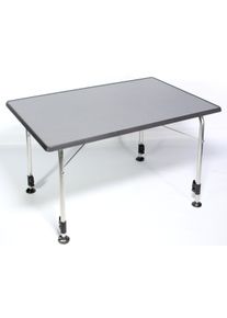 Dukdalf Stabilic 2 Campingtisch Klapptisch Esstisch Reisetisch Garten Terrasse 100x68cm Aluminium anthrazit