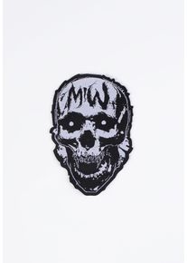 Motionless In White - Screaming Skull Die Cut - Naszywka - czarny - Onesize - 100% poliestru