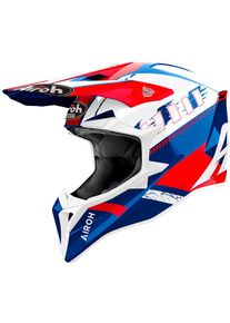Airoh Wraaap Feel, motocross helmet , color: Red/White/Blue , size: L