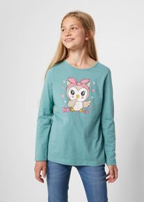 bonprix Hossz&uacute; ujj&uacute; p&oacute;l&oacute; tiszta bio-pamutb&oacute;l (2 db-os csomag), feh&eacute;r, 128/134