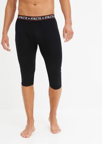 bonprix Calzoncillos de algodón con largo 3/4 (2 unidades), negro, 10 (4XL)