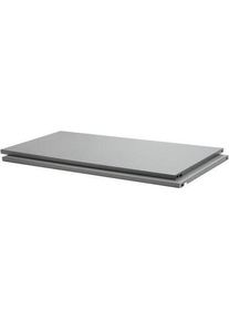 Dolle, Regal, Stahlfachboden B 800 x T 300 mm silber, 2 Stck (80 x 30 x 2 cm)
