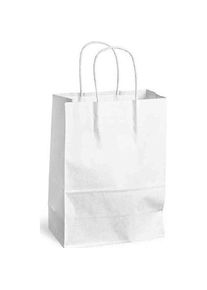 Mailmedia, Verpackungsmaterial, Papier-Tragetasche mit Kordel 8.7 Liter weiss Masse B 240 x T 110 H 330 mm (1 Stück)