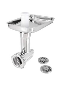 Grossag Fleischwolf für KitchenAid, KFW 500, Edelstahl, Zubehör Küchengeräte, Silber