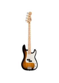 Fender Sonic Precision Bass MN 2-Color Sunburst elektrische basgitaar (E-Bass, Maple, Poplar), Gitarre, Braun