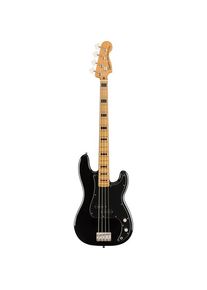 Squier Classic Vibe 70s Precision Bass Black MN (E-Bass, Nato), Gitarre, Schwarz