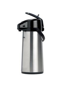 Thermos kan - Pomp - RVS - 2,2L, Thermoskanne, Silber