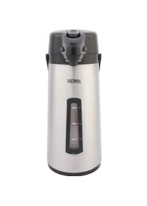 Thermos Pompkan - RVS - 2L2 - Mat - Met Hendel En Venster, Thermoskanne, Silber