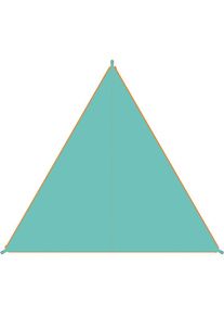 BENT, Sonnensegel &raquo;Zip-Canvas&laquo;, mint / RV orange, Sonnensegel