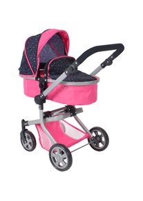 Bayer Chic 2000 CHIC2000, Kombi-Puppenwagen &raquo;Mika&laquo; mit schwenkbaren Vorderr&auml;dern, Konfetti, Kombi-Puppenwagen