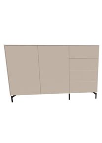 Müllermöbel Aventa Sideboard Müller Möbelwerkstätten Combinaison préférentielle 4 mélamine gris cachemire / pied métallique