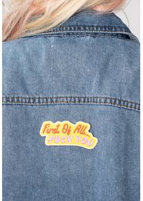 Punky Pins - First Of All, Fuck You Embroidered Iron On - Naszywka