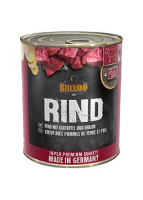 12x800g Super Premium Rund met aardappel & erwten Belcando Hondenvoer