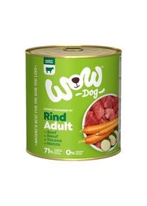 6x 800g WOW Adult Rundvlees Hondenvoer nat