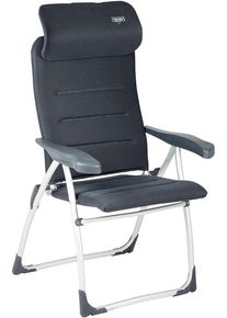 Crespo Air-Elite Compact Campingstuhl Klappstuhl Liegestuhl Terrasse Outdoor grau