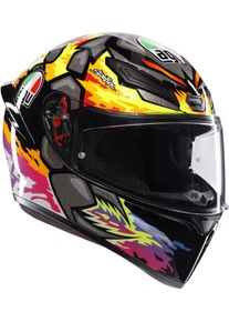 AGV K1 S Bezzecchi, kask integralny , kolor: Czarny/Szary/Ż&oacute;łty/R&oacute;żowy , rozmiar: XXL