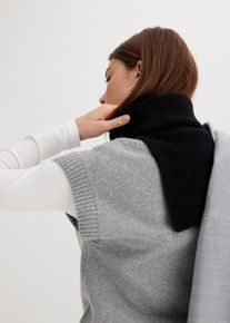 bonprix Női Gyapjú csősál alpakával, fekete, 0