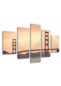 5 részes falfestmény CITY / SAN FRANCISCO ME116E50