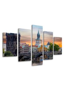 5 részes falfestmény CITY PRAGUE XOBCZ004E50