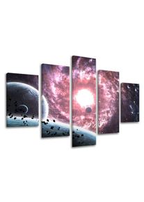 5 r&eacute;szes falfestm&eacute;ny UNIVERSE GA007E50
