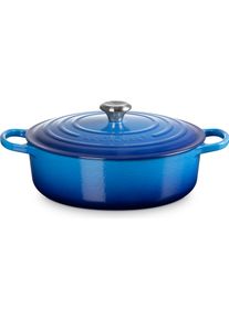 Le Creuset Gourmet-Bräter SIGNATURE Azure, Pfanne + Kochtopf, Blau