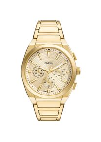 Fossil, Armbanduhr, EVERETT Heren Horloge 44 mm - Goudkleurig, Gold, (Chronograph, 44 mm)