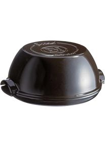 Emile Henry EH795507 Modern Bread Cloche Brotglocke, Keramik, anthrazit, Backform, Schwarz