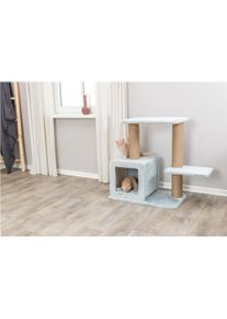 Trixie Kratzbaum Elena 83 cm (83 cm, Hellgrau, Grau, Salbei, Beige), Katzenbaum