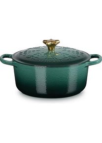 Le Creuset Bräter Weihnachten nachtblau, Pfanne + Kochtopf, Blau