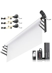 BRESSER Elektrisches Hintergrundsystem - 4x Hintergrundrolle - drahtlos, Hintergrundsystem