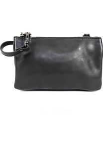 Bear Rock, Handtasche, Bärende Design Alessia Leder Umhängetasche/Clutch - Schwarz, Schwarz