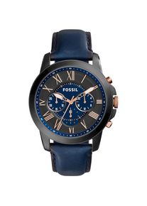 Fossil, Armbanduhr, Grant, Blau, (Analoguhr, Chronograph, 44 mm)