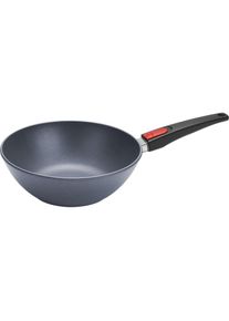 Woll Diamond Lite Guss-Wok-und Rührpfanne Ø 26 cm, Pfanne + Kochtopf, Schwarz, Grau, Rot