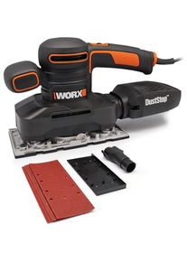 WORX, Schleifmaschine + Poliermaschine, WX641 Tragbares Schleifgerät 12000 OPM (Schwingschleifer, 250 W)
