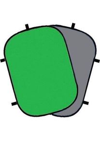 BRESSER BR-3 180X240 Opklapbare Achtergrond Groen/Grijs (180 cm), Hintergrundsystem, Mehrfarbig
