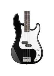 Max E-Bass GigKit (E-Bass, Basswood), Gitarre, Schwarz, Weiss