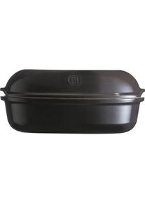 Emile Henry EH795501 Holzkohle-Brotbäcker, 34,5 x 22,6 x 8,6 cm, Backform, Schwarz
