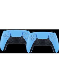 Sony PlayStation 5 DualSense Draadloze Controller Starlight Blue Duo Pack (PS5), Gaming Controller, Blau