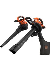 Black & Decker Black & Decker, Laubsauger + Laubbläser, BLACK+DECKER BEBLV300SB-QS 3000W 3IN1