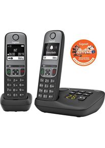 Gigaset A705A Duo, Telefon, Schwarz