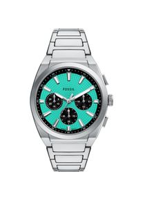 Fossil, Armbanduhr, EVERETT Heren Horloge 44 mm - Zilverkleurig, Silber, (Chronograph, 44 mm)