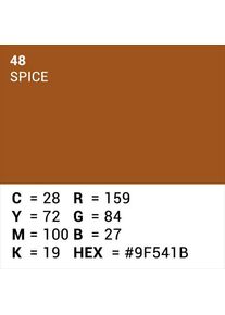 Superior Hintergrund Papier 48 Spice 1,35 x 11m (135 cm), Hintergrundsystem, Mehrfarbig