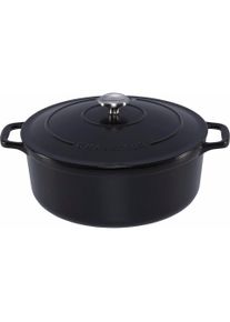 Chasseur Braeter 28cm rund matt, Gusseisen 6,10l, Pfanne + Kochtopf, Schwarz